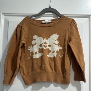 Disney Brown Sweater with White Design